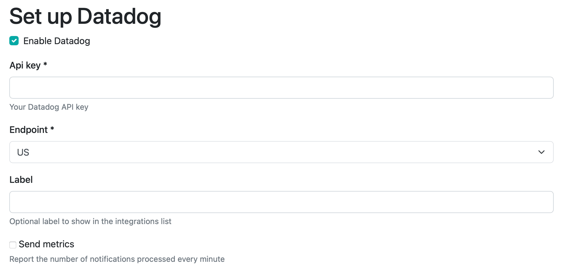 datadog form