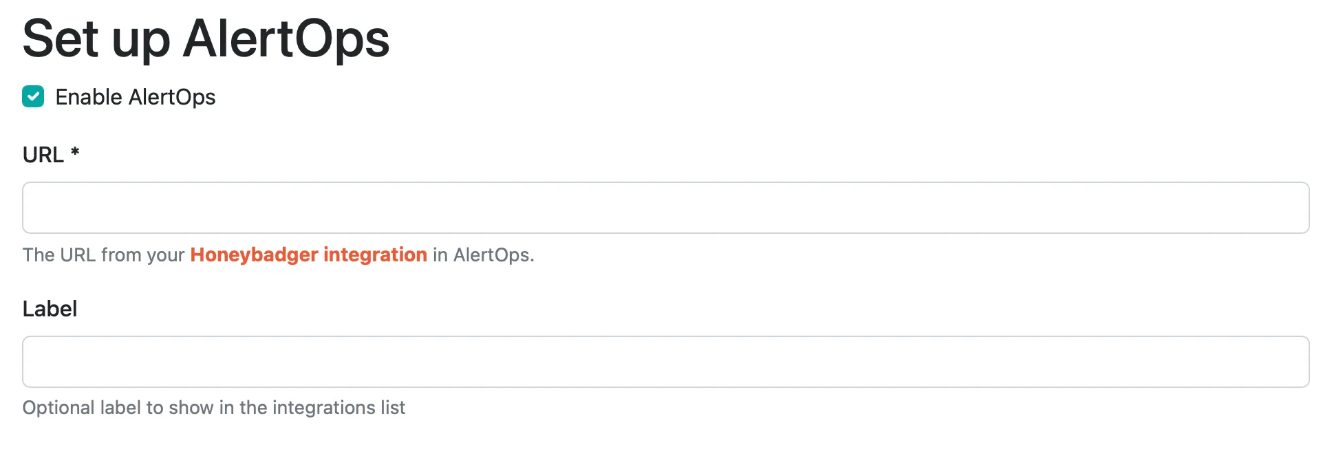 alertops form