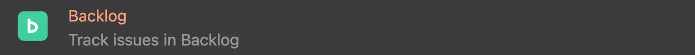 Backlog integration
