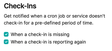 Channel check-in options