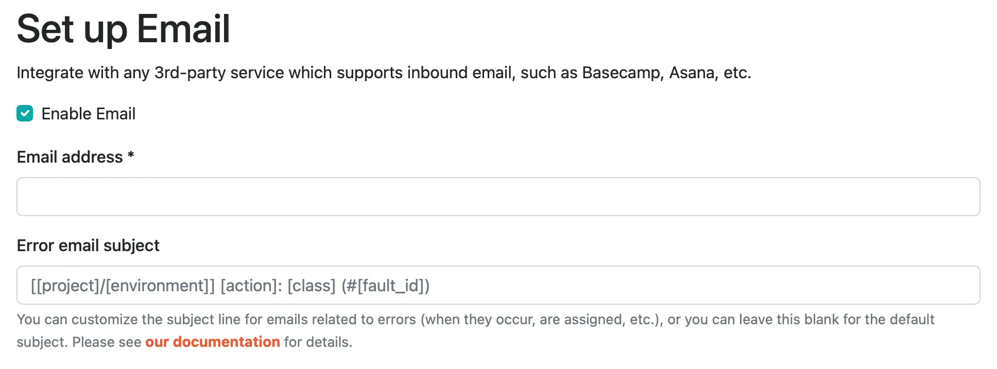 email form