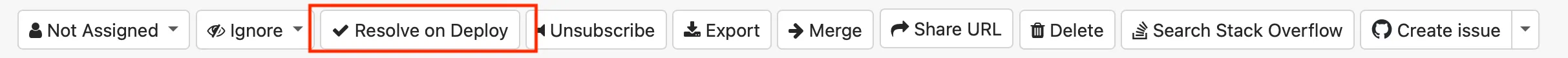 Error actions resolve on deploy