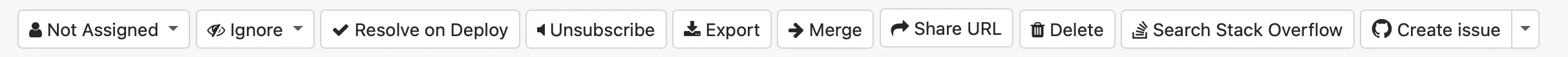 Error actions
