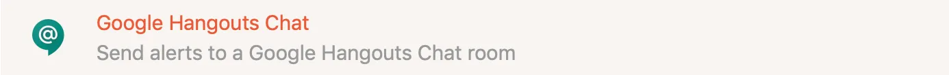 google hangouts chat integration
