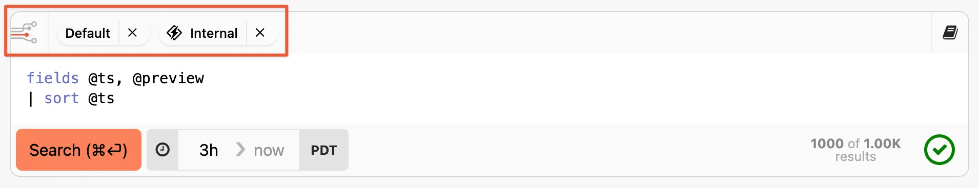 Insights stream selector