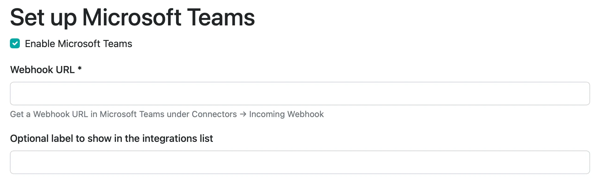 teams form