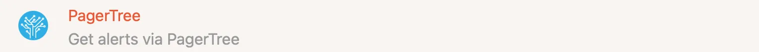PagerTree integration