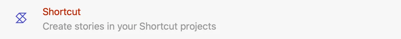 shortcut integration