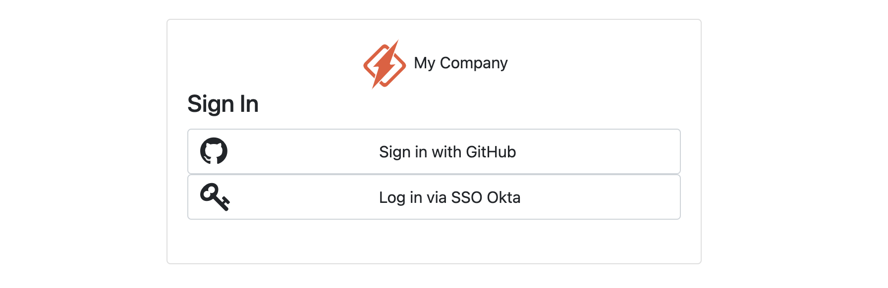 Account Custom Sign-in