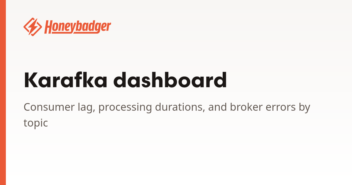Karafka dashboard | Honeybadger Docs
