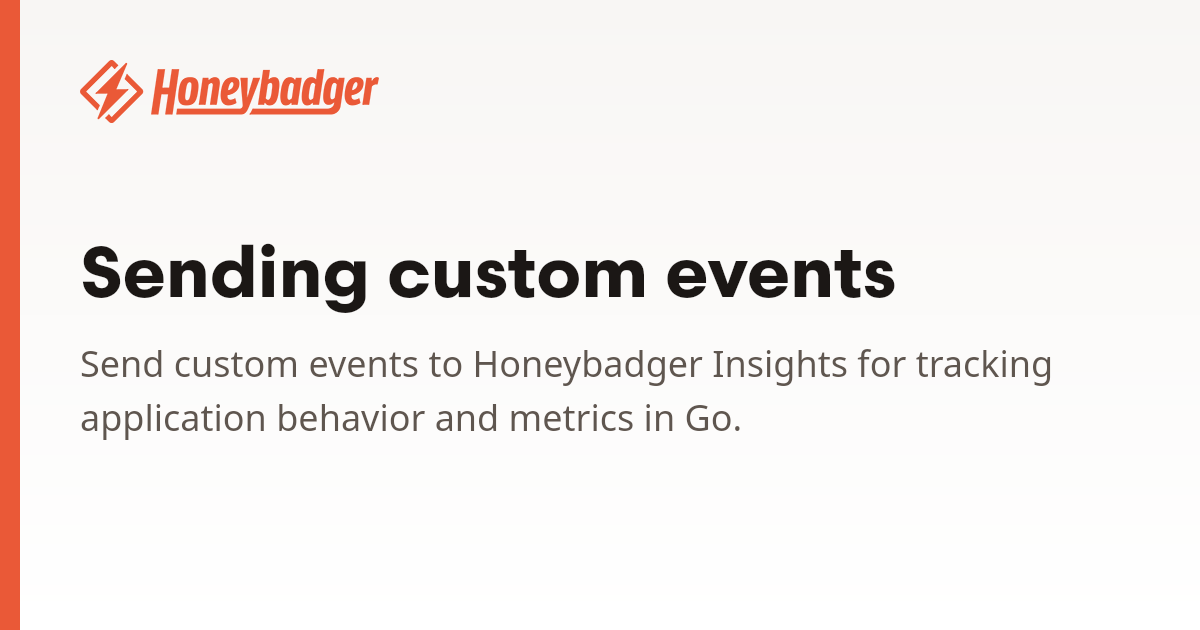 Sending events | Honeybadger Docs